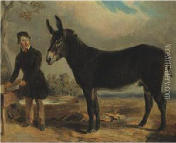 Spanish Jack With John M. Clay Oil Painting - Edward Troye