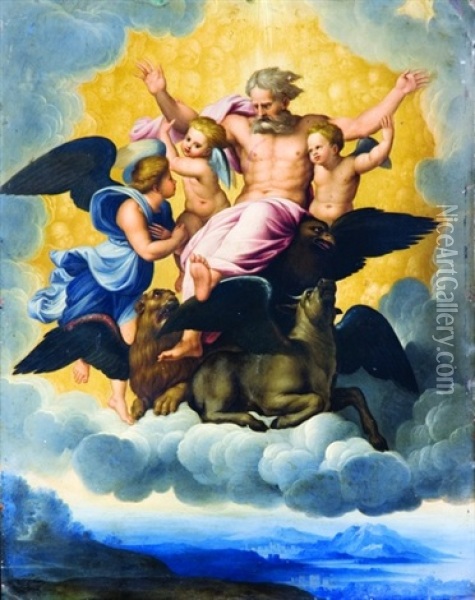 Visione Di Ezechiele Oil Painting - Jusepe de Ribera