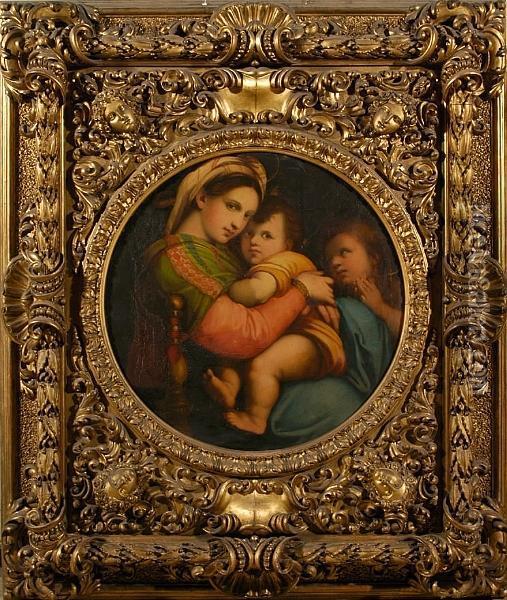 Madonna Della Sedia Oil Painting - Luigi Bardi