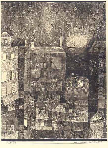 Nacht-Eindruck einer sutdlichen Stadt Oil Painting - Paul Klee