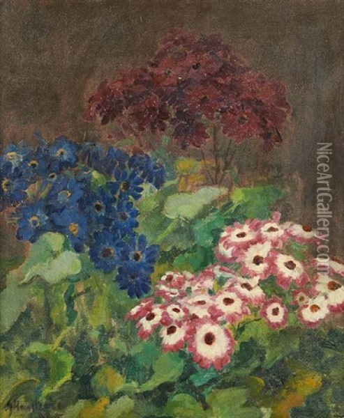 Vue Du Jardin Oil Painting - Gaston Haustrate