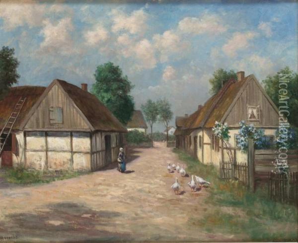 Sommarmotiv Fran Falsterbo Oil Painting - Frans Wilhelm Odelmark