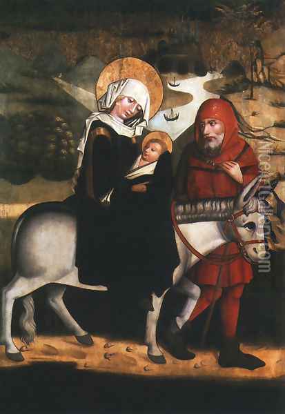 Flight into Egypt Oil Painting - Unknown Painter