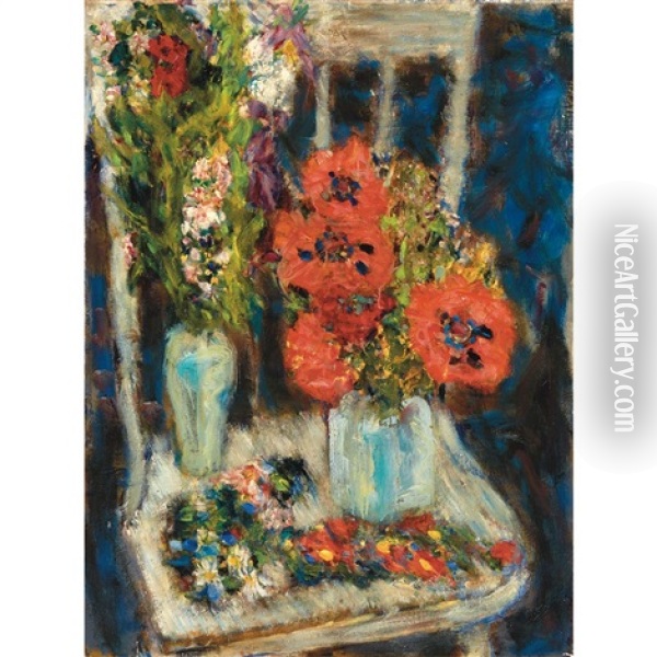 Poppies, Annasquam Oil Painting - Alexis Paul Arapov