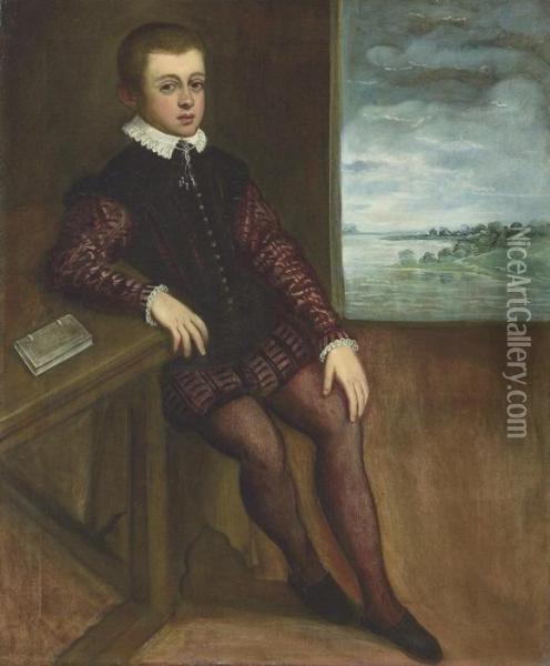 Portrait Of A Boy Oil Painting - Jacopo Robusti, II Tintoretto