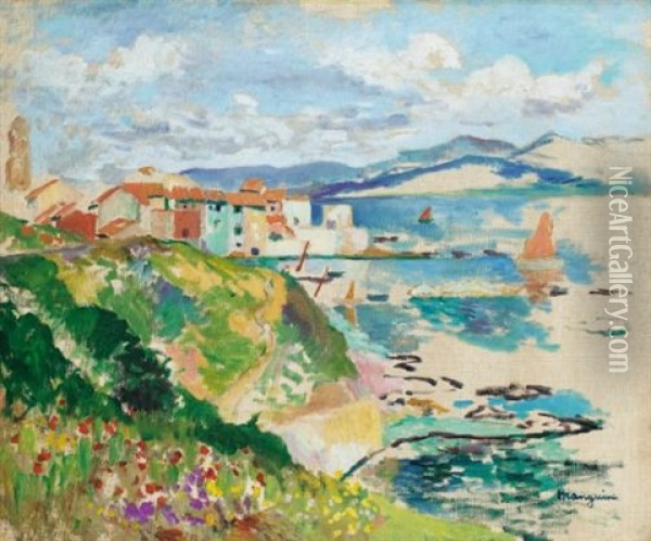 Vue Sur La Ponche, Saint-tropez Oil Painting - Henri Charles Manguin