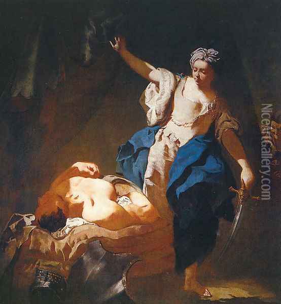 Judith and Holofernes 1745 Oil Painting - Giovanni Battista Piazzetta