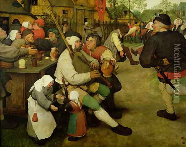 Peasant Dance 1568 Oil Painting - Jan The Elder Brueghel