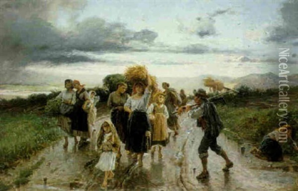 The Harvesters Oil Painting - Bartolomeo Giuliano