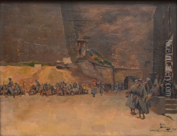 La Citadelle De Verdun Oil Painting - Andre Devambez