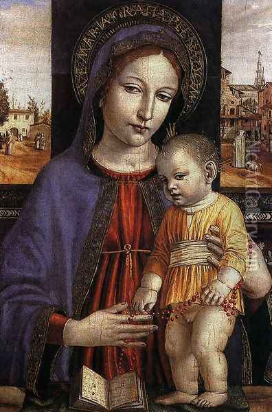 Virgin and Child Oil Painting - Ambrogio Borgognone