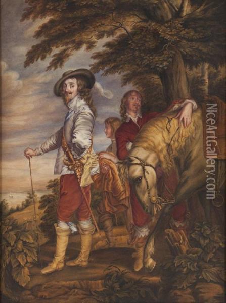 King Charles I Oil Painting - Sir Anthony Van Dyck