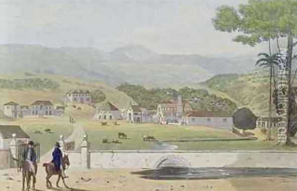 Montpelier Estates St James from A Picturesque Tour of the Island of Jamaica Oil Painting - James Hakewill