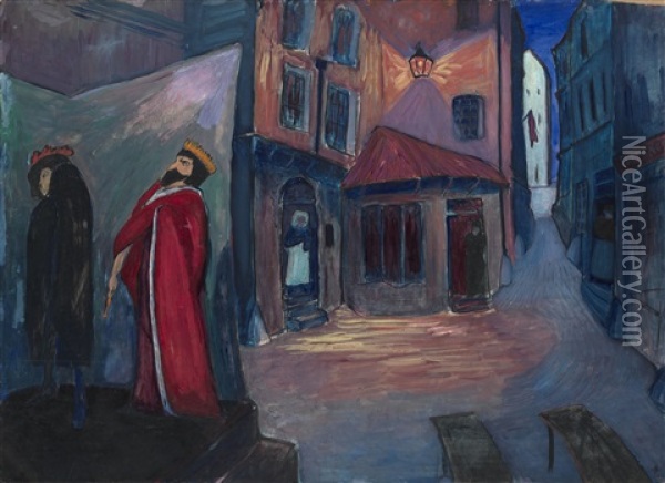 In Die Nacht Hinein Oil Painting - Marianne von Werefkin