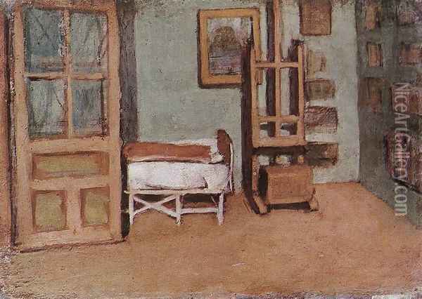 Atelier c. 1912 Oil Painting - Janos Nagy Balogh