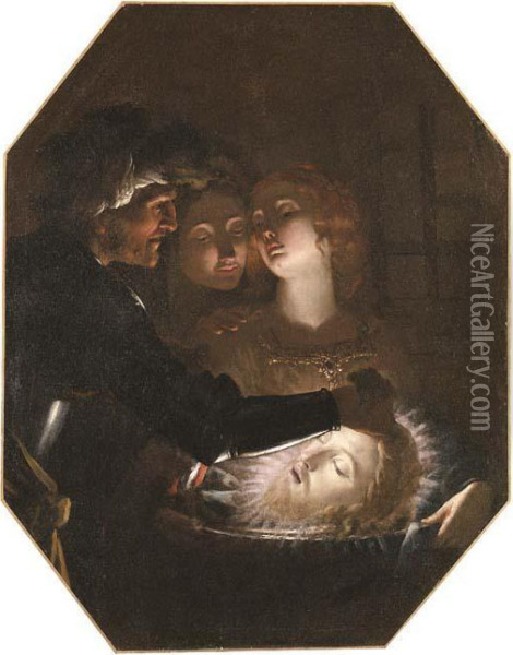 Salome With The Head Of Saint John The Baptist Oil Painting - Francesco Rustici