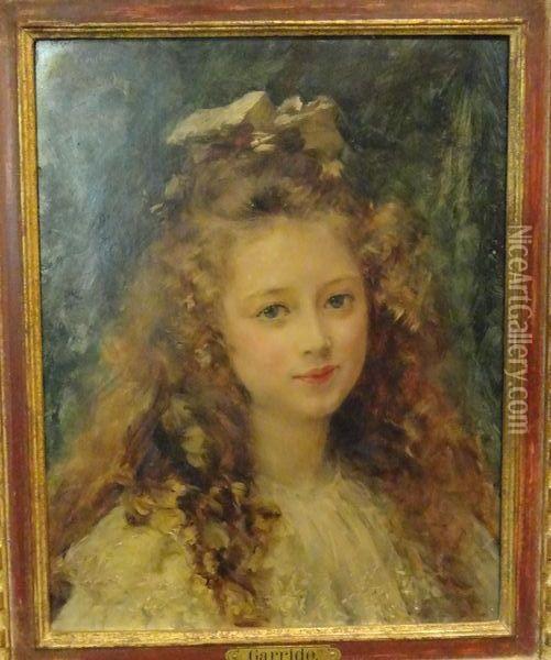 Portrait De Jeune Fille Oil Painting - Eduardo Leon Garrido