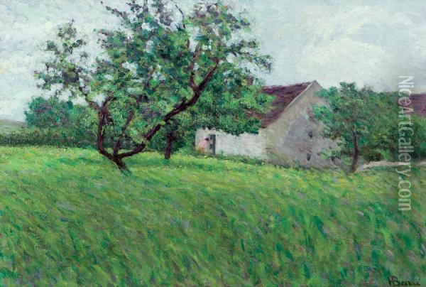 Summer Landscape Oil Painting - Henri Beau