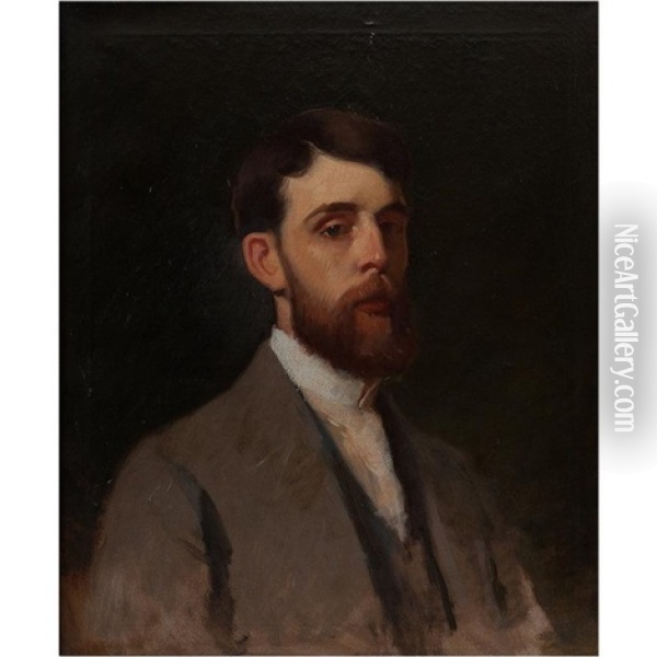 Portrait Of John Henry Gest Oil Painting - Frank Duveneck