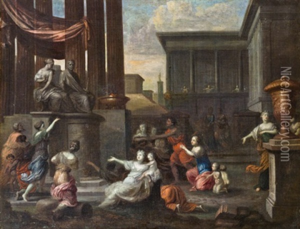 Geschichte Von Sankt Maria In Aracoeli In Rom Oil Painting - Jacob Van Hal