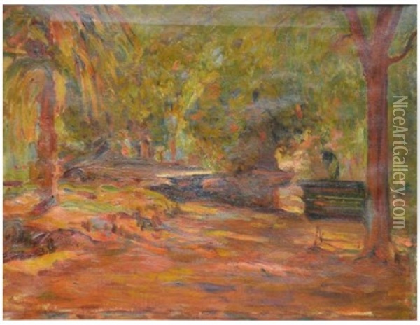 Jardin Oil Painting - Joseph Ravaisou