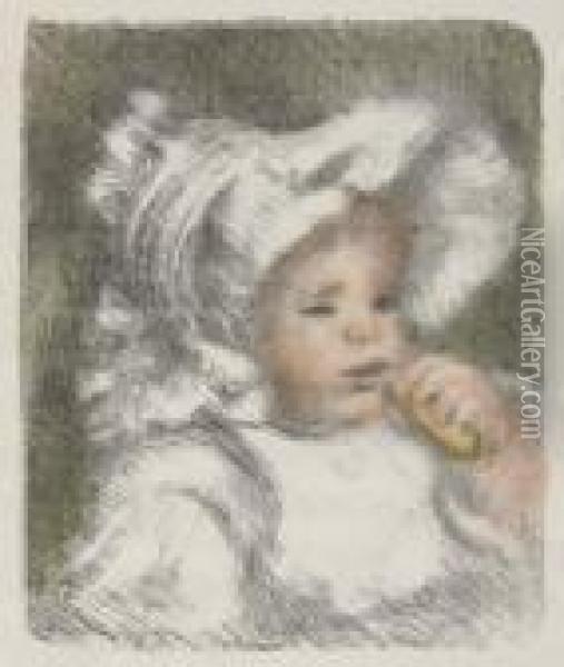 L'enfant Au Biscuit (jean Renoir) Oil Painting - Pierre Auguste Renoir