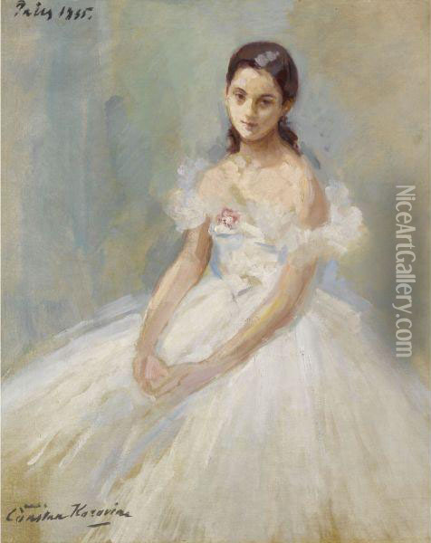 Portrait Of Yolanda Lacca Oil Painting - Konstantin Alexeievitch Korovin