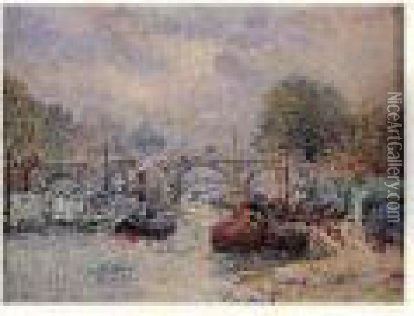 Paris, Le Pont Neuf Oil Painting - Gustave Madelain