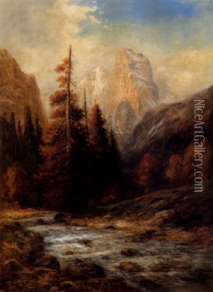 Domes Of Yosemite Oil Painting - William Keith