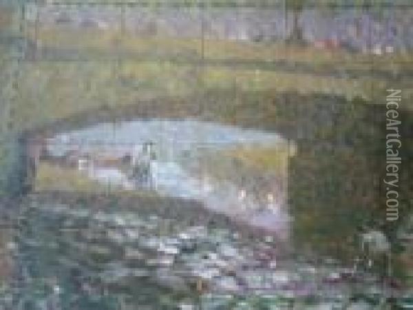 Rowing On The Thames Oil Painting - Walter Richard Sickert