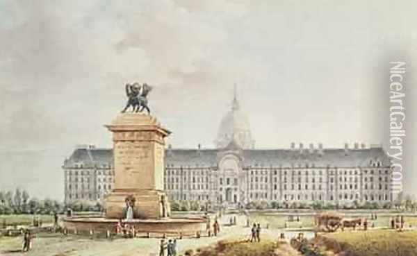 View of the Hotel des Invalides Oil Painting - Victor Jean Nicolle