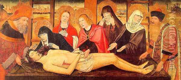 The Lamentation of Christ Oil Painting - Jaume Huguet