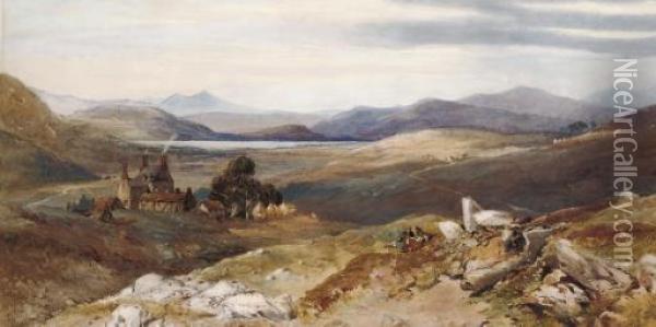 Balintore, Forfarshire Oil Painting - Thomas Miles Richardson
