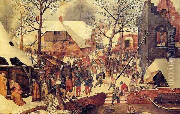 The Adoration of the Magi in the Snow Oil Painting - Pieter the Elder Bruegel