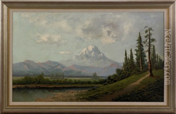 Western Landscape Oil Painting - Alexander M. Wood