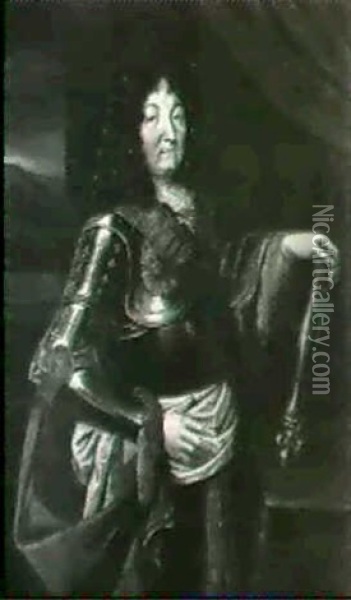 Portrait De Louis Xlv En Marechal De France Oil Painting - Pierre Mignard the Elder