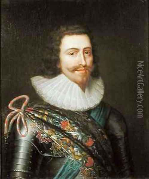Portrait of George Villiers 1st Duke of Buckingham Oil Painting - Balthazar Gerbier