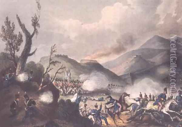 Battle of Busaco Oil Painting - William Heath