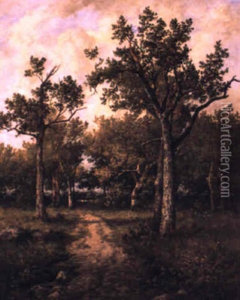 Chemin Dans La Foret Oil Painting - Leon Richet