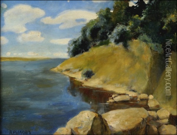 Still Waters Oil Painting - Arkady Rylov