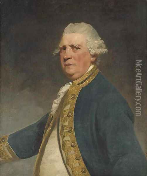 Portrait of Admiral Augustus Keppel Oil Painting - Sir Joshua Reynolds
