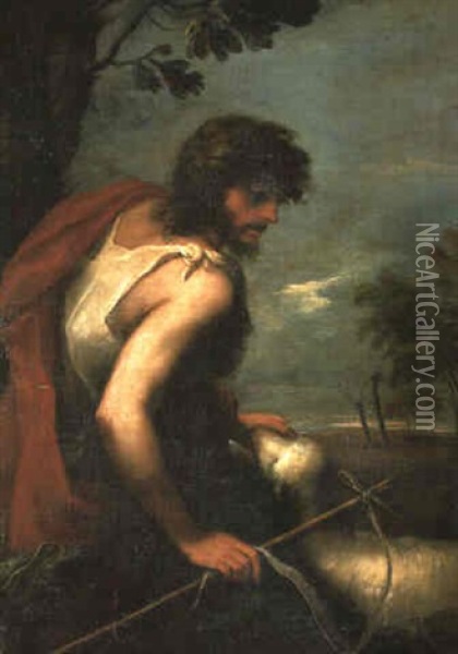 St. John The Baptist Oil Painting - Juan Carreno De Miranda