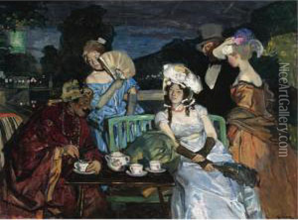 La Mascarade Oil Painting - Lucien Simon
