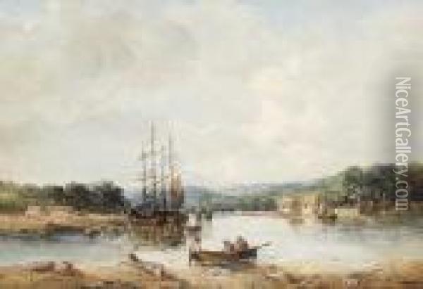 Teignmouth, South Devon Oil Painting - Alfred Vickers