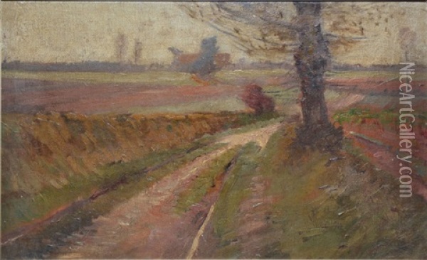 Chemin De Campagne Oil Painting - Jules Louis Rame