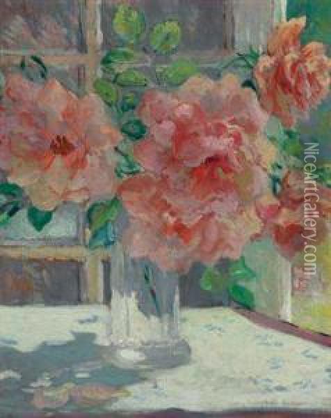 Roses Oil Painting - Colin Campbell Cooper