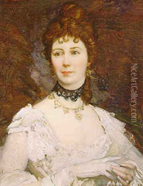 Portrait of Annie Proctor Oil Painting - George Lambert