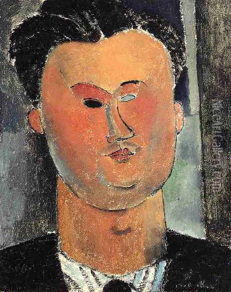 Pierre Reverdy Oil Painting - Amedeo Modigliani