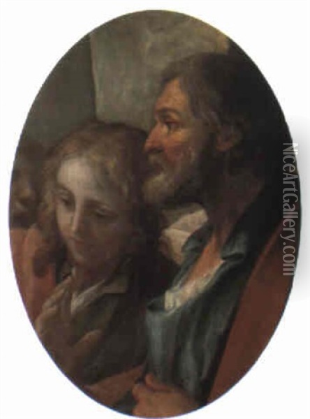 St. Peter And St. John The Evangelist Oil Painting - Benedetto Luti