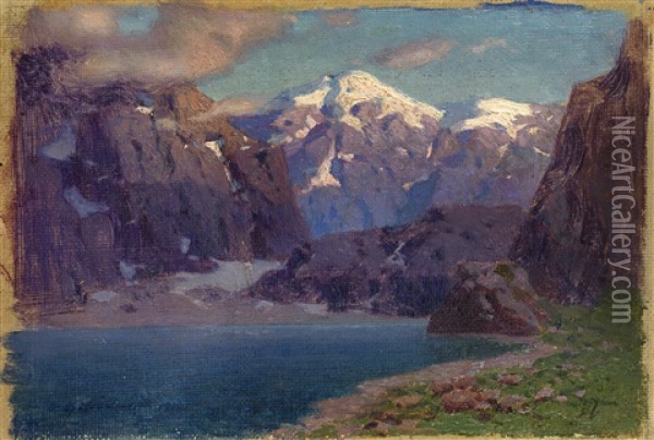 Mountain River Oil Painting - Vasili Dimitrievich Polenov
